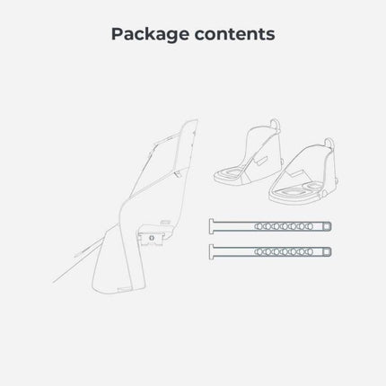 Lasten tuoli tavaratelineeseen URBAN IKI U-me Easy Fix, Suzume Grey/Kuriiro Ruskea