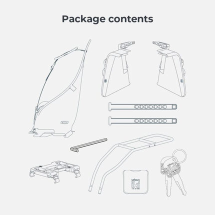 Lasten tuoli runkokiinnityksellä URBAN IKI Ta-ke BIO, Mosu Green/Bincho Black