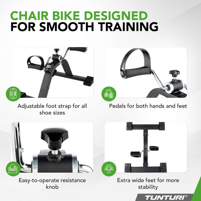 Minipyörä TUNTURI Mini Bike Pro tuolipyörä