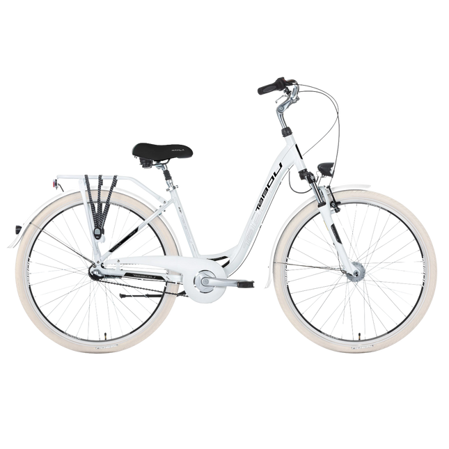 Naisten polkupyörä TABOU Kayla Nexus, valkoinen-musta (L)