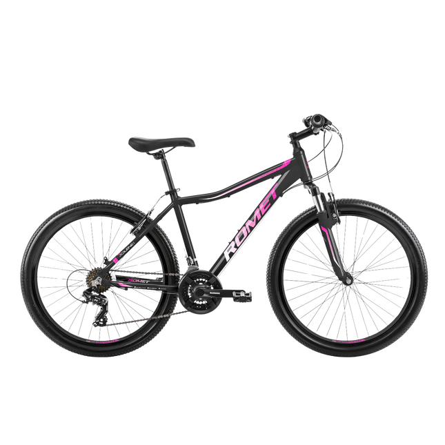 Nuorten polkupyörä ROMET Jolene 6.0, 26" musta-pinkki (S)