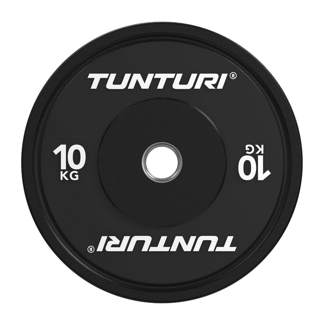 TUNTURI Platinum -puskurilevypaino, musta, 50 mm, 10 kg