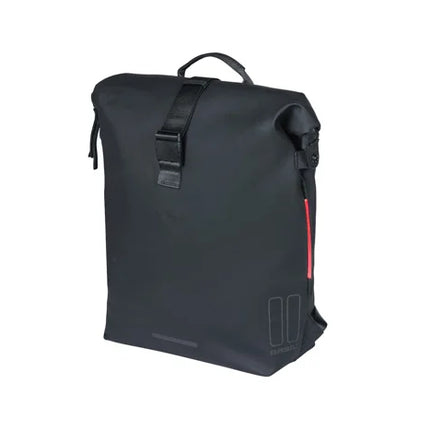 Reppu tavaratelinekiinnityksellä BASIL SoHo Nordlicht, 17 L, LED, musta