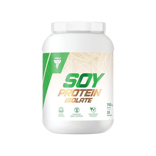 Kasvipohjainen proteiinijauhe TREC soijaproteiini-isolaatti 750g, vanilja