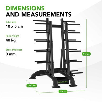 TUNTURI PRO Aerobic Pump Set Rack (30 settiä)