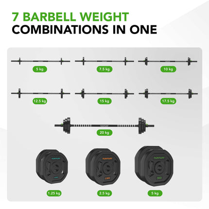 TUNTURI PRO Aerobic-pumppusarja 20 kg