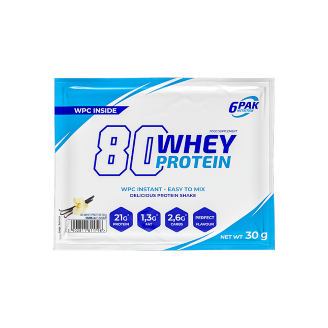 Valgupulber 6PAK 90 heraproteiinia 30g vanilja