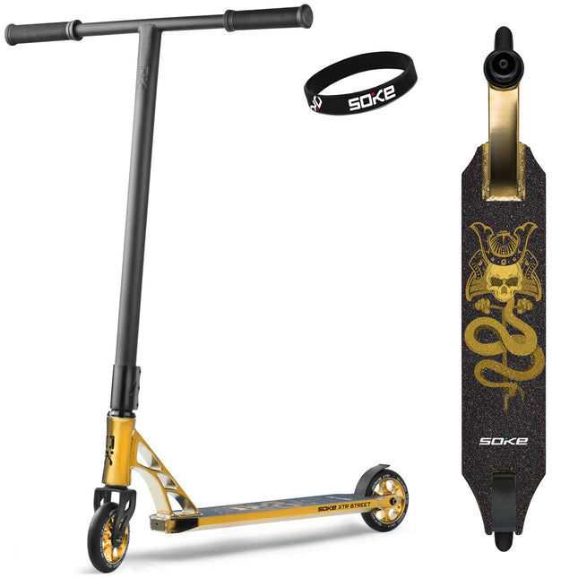 Stunt-skootteri SOKE XTR, musta-kulta